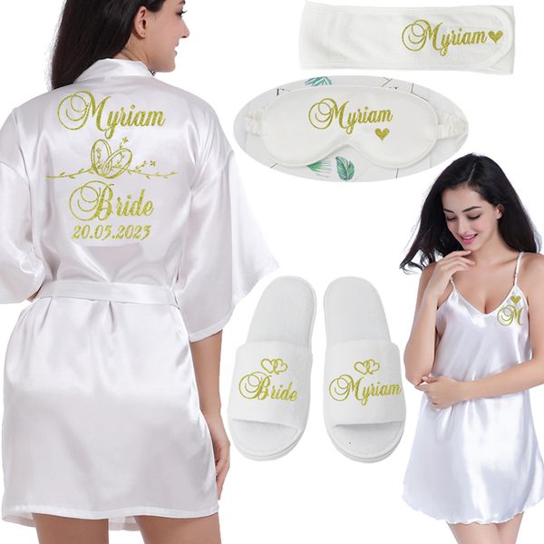 women's sleepwear customized wedding date name bathrobe faux silk bridal robe bride bridesmaid robes woman bachelorette preparewear 234, Black;red
women's sleepwear customized wedding date name bathrobe faux silk bridal robe bride bridesmaid robes woman bachelorette preparewear 234, Black;red