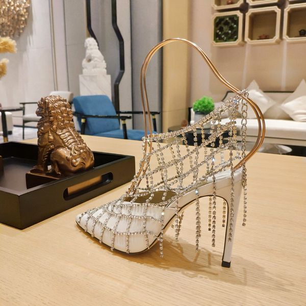 party queen style high heels personality sandals pointy heels summer and spring multifunctional design novel crystal chain fashion atmospher, Black
party queen style high heels personality sandals pointy heels summer and spring multifunctional design novel crystal chain fashion atmospher, Black