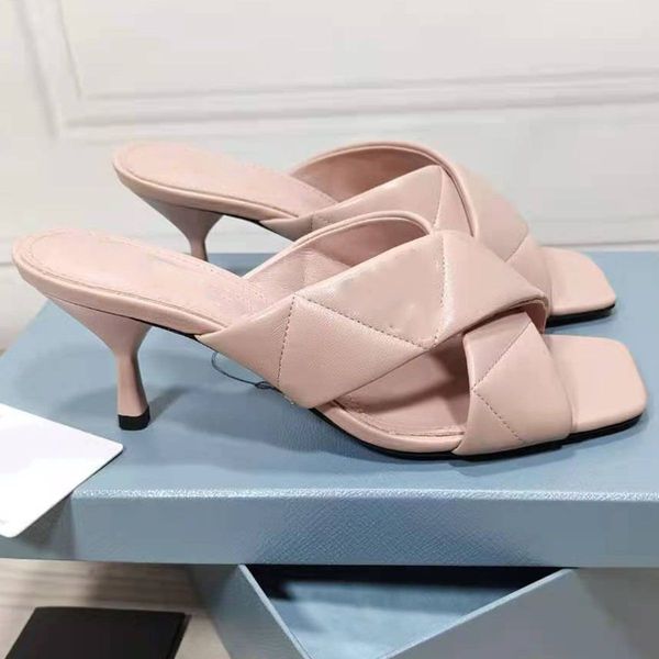 pink 65mm leather mules slides sandals slippers heels slip on stiletto heeled open toe shoes cross women's luxury designer outsole even, Black
pink 65mm leather mules slides sandals slippers heels slip on stiletto heeled open toe shoes cross women's luxury designer outsole even, Black