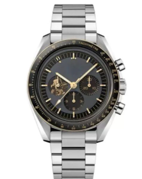stainless steel black watch quartz chronograph movement moonwatch apollp 11 50th anniversary limited edittion mens wristwatches master desig, Slivery;brown
stainless steel black watch quartz chronograph movement moonwatch apollp 11 50th anniversary limited edittion mens wristwatches master desig, Slivery;brown