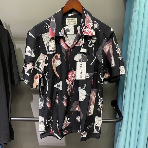 wacko maria t shirt hawaiian style t shirts short sleeve wacko maria men clothing real life p tees, White;black
wacko maria t shirt hawaiian style t shirts short sleeve wacko maria men clothing real life p tees, White;black