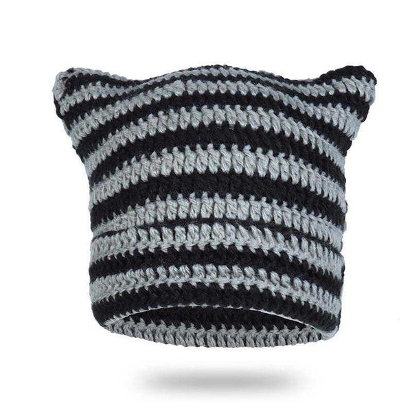 hbp handmade striped contrasting cowhorn wool hat, personalized knitted hat, pullover hat, demon pointed hat, headband hat trend, Blue;gray
hbp handmade striped contrasting cowhorn wool hat, personalized knitted hat, pullover hat, demon pointed hat, headband hat trend, Blue;gray