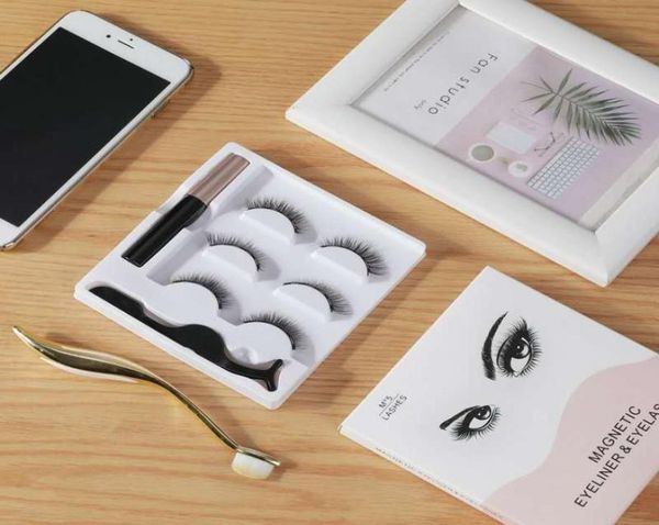 

magnetic liquid eyeliner magnetic false eyelashes tweezer set magnet false eyelashes set glue make up tools 3 sets drop sh3343315