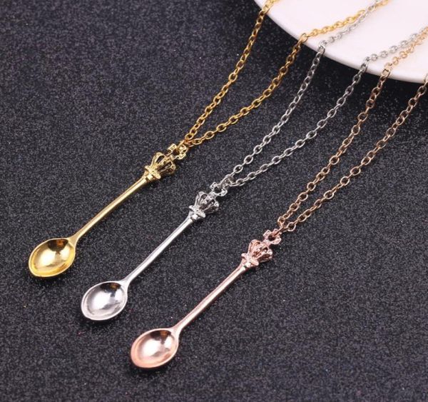 american european fashion custom crown mini tea scoop jewelry classical metal spoon pendant necklace womens jewelry gifts2146796, Silver
american european fashion custom crown mini tea scoop jewelry classical metal spoon pendant necklace womens jewelry gifts2146796, Silver