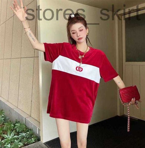women's t-shirt designer23ss new women's t-shirt luxury brand casual contrast velvet easy long style women designer t-shirt pajama, White
women's t-shirt designer23ss new women's t-shirt luxury brand casual contrast velvet easy long style women designer t-shirt pajama, White