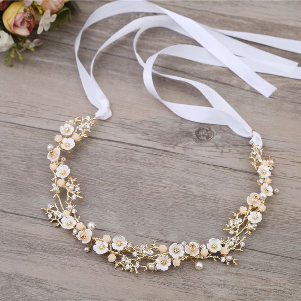 bridal headpieces gold color flower ribbon hairband headband women headpiece tiara wedding bridal hair jewelry accessories, Silver
bridal headpieces gold color flower ribbon hairband headband women headpiece tiara wedding bridal hair jewelry accessories, Silver