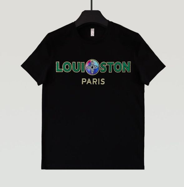 tu308 paris comfortable designer t shirt summer white short sleeve letter diamond-ironing men tshirt tee mens clothes, White;black
tu308 paris comfortable designer t shirt summer white short sleeve letter diamond-ironing men tshirt tee mens clothes, White;black