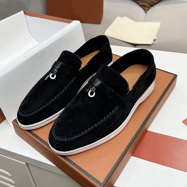 men loafers flat heels dress shoes woman designer mules summer genuine leather metal buckle casual lazy shoe, Black
men loafers flat heels dress shoes woman designer mules summer genuine leather metal buckle casual lazy shoe, Black
