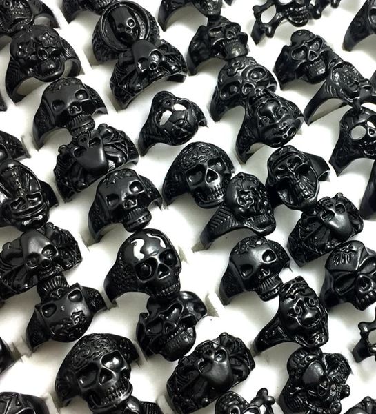 bulk lots 50pcs styles mixed black plated skull skeleton gothic ring whole man boy punk cool rocker metal rings new arrival je1418491, Golden;silver
bulk lots 50pcs styles mixed black plated skull skeleton gothic ring whole man boy punk cool rocker metal rings new arrival je1418491, Golden;silver