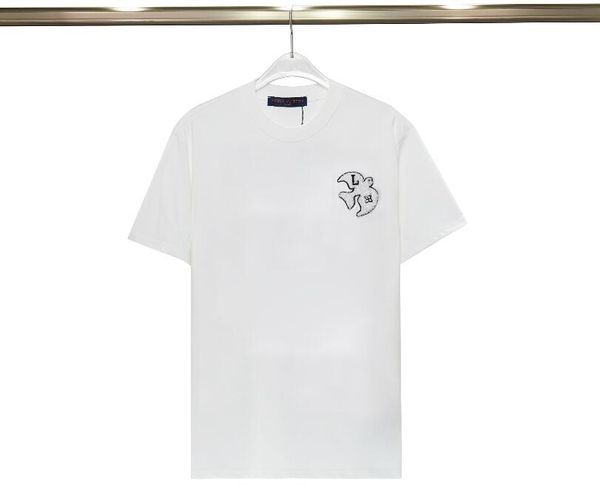 ga606 classical dove embroidery white designer t shirt summer short sleeve men women tshirt tee mens clothes, White;black
ga606 classical dove embroidery white designer t shirt summer short sleeve men women tshirt tee mens clothes, White;black