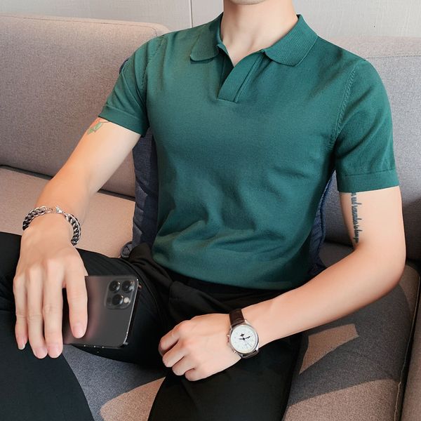 men's polos summer men's casual short sleeve knitted solid polo shirt uk slim fit polo collar blue t-shirt polo shirt 230412, White;black
men's polos summer men's casual short sleeve knitted solid polo shirt uk slim fit polo collar blue t-shirt polo shirt 230412, White;black