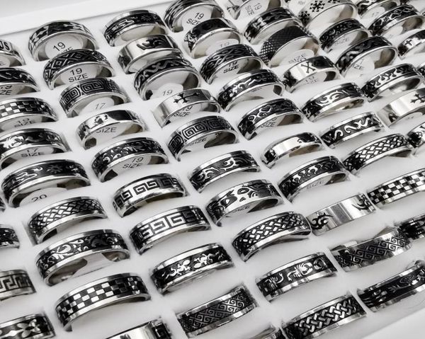 50 pcslot vintage retro style stainless steel rings for men and women fashion round punk rings gift accessories whole6360866, Silver
50 pcslot vintage retro style stainless steel rings for men and women fashion round punk rings gift accessories whole6360866, Silver