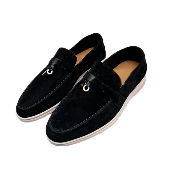 flat heels dress shoes woman designer loafers fashion mule leather suede metal buckle flats summer men shoe, Black
flat heels dress shoes woman designer loafers fashion mule leather suede metal buckle flats summer men shoe, Black