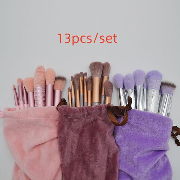 13pcs professional pink makeup brushes set foundation powder eye shadow make up brushes with gift bag
13pcs professional pink makeup brushes set foundation powder eye shadow make up brushes with gift bag