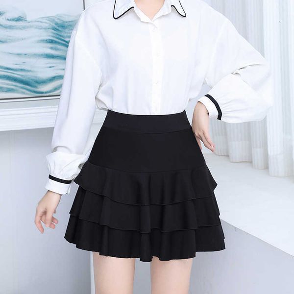 summer short spring anti gloss cake high waist elastic slim large pleated women's fluffy black skirt
summer short spring anti gloss cake high waist elastic slim large pleated women's fluffy black skirt