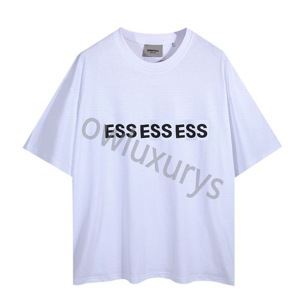 summer new double thread essen letter features men's t-shirts fashion brand american casual loose short sleeve t-shirt for men and wome, White;black
summer new double thread essen letter features men's t-shirts fashion brand american casual loose short sleeve t-shirt for men and wome, White;black