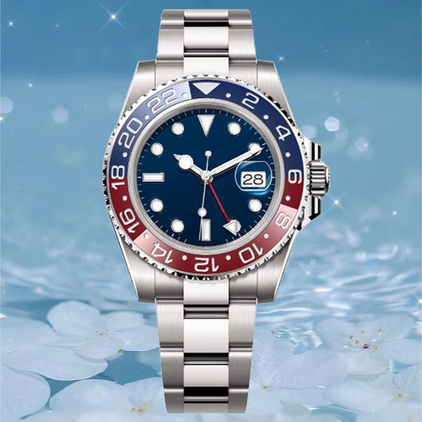 mens automatic watch designer watch womens gmt clean watch factory 40mm classic blue dial coke ceramic bezel Waterproof sapphire 904L steel watch strap wristwatch, Tp8
mens automatic watch designer watch womens gmt clean watch factory 40mm classic blue dial coke ceramic bezel Waterproof sapphire 904L steel watch strap wristwatch, Tp8