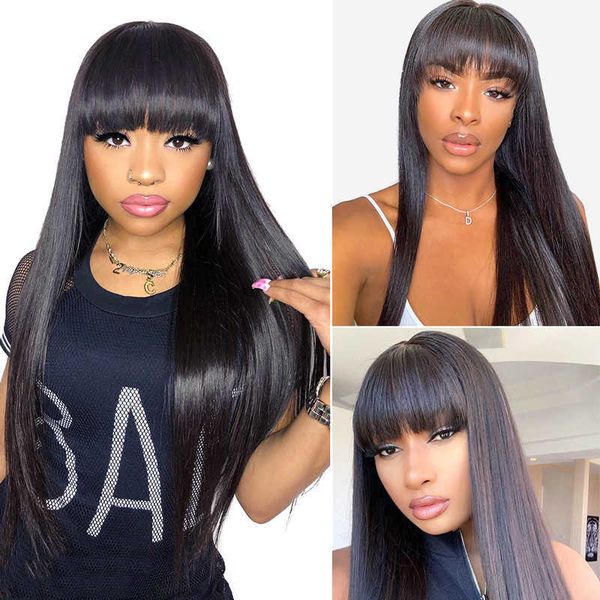 hair wigs straight human with bangs full machine made for black women aircabin brazilian natural color 230412
hair wigs straight human with bangs full machine made for black women aircabin brazilian natural color 230412