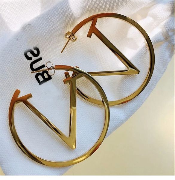 unique f letter hoop earrings designer for woman titanium steel designer jewelry stud earring simple big size luxury for couples mother', Golden;silver
unique f letter hoop earrings designer for woman titanium steel designer jewelry stud earring simple big size luxury for couples mother', Golden;silver