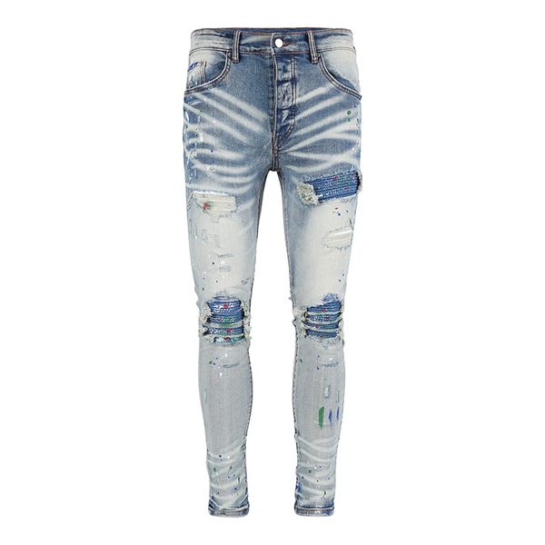 designer folded jeans european purple jeans men's embroidered quilting torn trend brand retro pants men's folded slim fashion jean, Blue
designer folded jeans european purple jeans men's embroidered quilting torn trend brand retro pants men's folded slim fashion jean, Blue