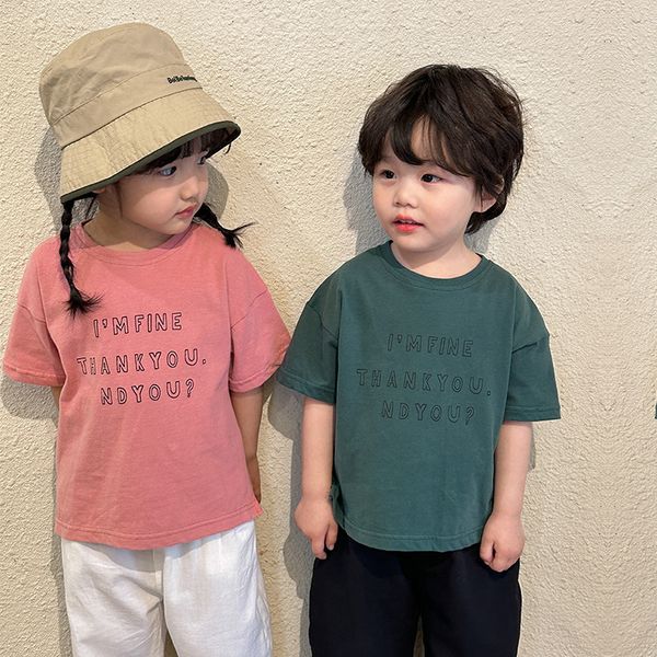 t-shirts summer children's letter printing short sleeve t-shirt boys' cotton t-shirt girls' soft loose 230412, Blue
t-shirts summer children's letter printing short sleeve t-shirt boys' cotton t-shirt girls' soft loose 230412, Blue
