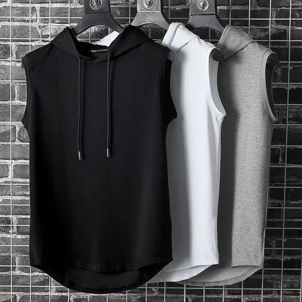 mens tank men muscle hoodie vest sleeveless pure color all match loose sweat absorption summer tshirt for gym workout fitness 230412, White;black
mens tank men muscle hoodie vest sleeveless pure color all match loose sweat absorption summer tshirt for gym workout fitness 230412, White;black