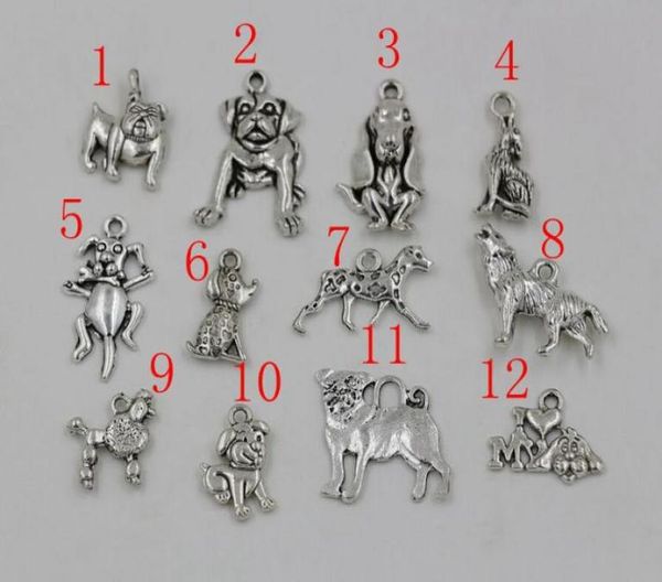 sell 120pcs antiqued silver mixed dog charm pendant jewelry diy 12 style1649049, Bronze;silver
sell 120pcs antiqued silver mixed dog charm pendant jewelry diy 12 style1649049, Bronze;silver
