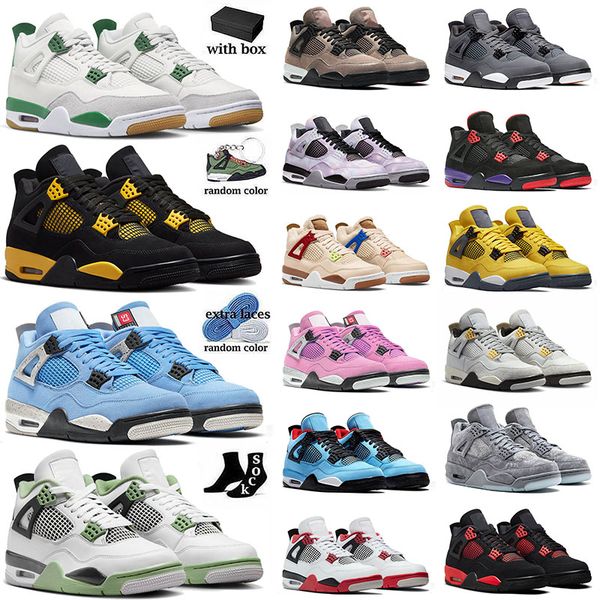 2023 arrival mens basketball shoes 4 4s with box jumpman sb x pine green thunder seafoam university blue black cat bred men women j4 sneaker
2023 arrival mens basketball shoes 4 4s with box jumpman sb x pine green thunder seafoam university blue black cat bred men women j4 sneaker