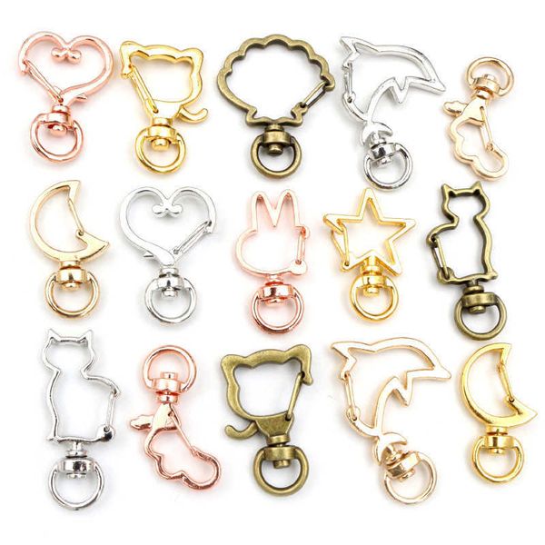 key rings 10pcs cat heart snap hook trigger clips buckles for keychain lobster clasp hooks for key ring clasp jewelry supplies aa230411, Slivery;golden
key rings 10pcs cat heart snap hook trigger clips buckles for keychain lobster clasp hooks for key ring clasp jewelry supplies aa230411, Slivery;golden