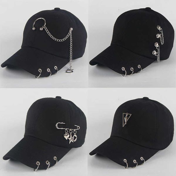 ball caps fashion hip hop cotton baseball cap creative piercing ring caps punk casual solid adjustable hat snapbk hats p230412, Blue;gray
ball caps fashion hip hop cotton baseball cap creative piercing ring caps punk casual solid adjustable hat snapbk hats p230412, Blue;gray