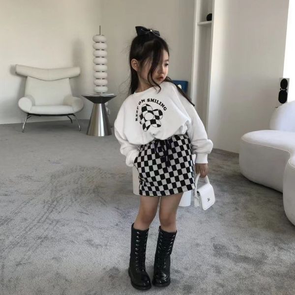 tshirts spring autumn girls sweat shirt baby pullover kids crop children clothes fashion check letter print waist adjustable 26y 230412, Blue
tshirts spring autumn girls sweat shirt baby pullover kids crop children clothes fashion check letter print waist adjustable 26y 230412, Blue
