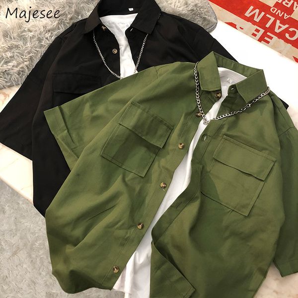 men's casual shirts men's solid color casual ulzzang loose and fashionable men's clothing in summer is soft simple and 230412, White;black
men's casual shirts men's solid color casual ulzzang loose and fashionable men's clothing in summer is soft simple and 230412, White;black