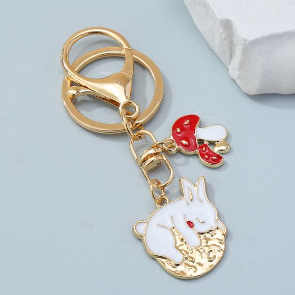 key rings cute enamel keychain mushroom rabbit key ring animal clasp key chains souvenir gift for women men diy handmade jewelry aa230411, Slivery;golden
key rings cute enamel keychain mushroom rabbit key ring animal clasp key chains souvenir gift for women men diy handmade jewelry aa230411, Slivery;golden
