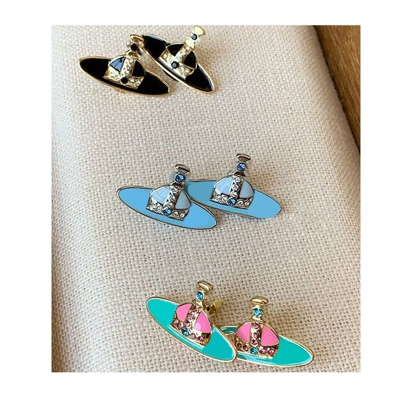 charm studs earrings aretes vivi west pacific rear color blue pink black saturn enamel ear sweet cool ins show white color bump ear accessor, Golden
charm studs earrings aretes vivi west pacific rear color blue pink black saturn enamel ear sweet cool ins show white color bump ear accessor, Golden