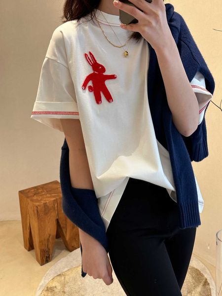 deep * version~black and white two-color mao rabbit embroidery t-shirt for women with a sense of design new spring
deep * version~black and white two-color mao rabbit embroidery t-shirt for women with a sense of design new spring