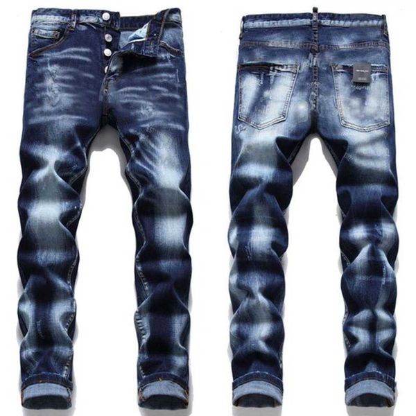 men's jeans men slim fit ripped badge hole destroyed skinny straight leg washed frayed motocycle denim pants hip hop stretch biker dist, Blue
men's jeans men slim fit ripped badge hole destroyed skinny straight leg washed frayed motocycle denim pants hip hop stretch biker dist, Blue