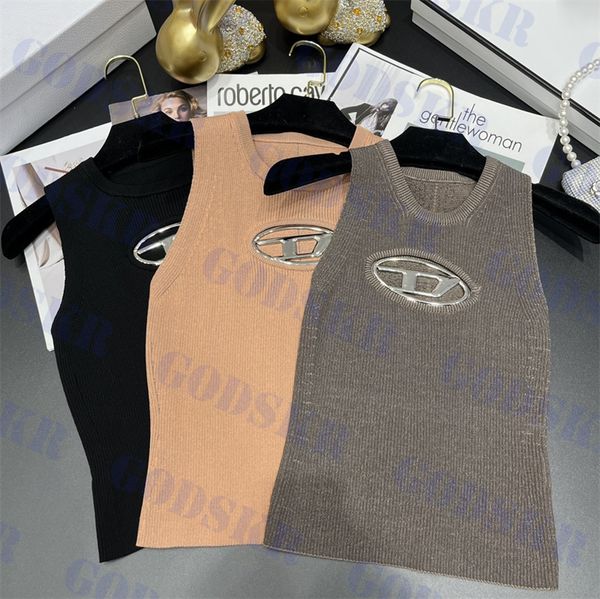womens tank big metal logo t shirt trendy knitted tanks for women new hollow vests, White
womens tank big metal logo t shirt trendy knitted tanks for women new hollow vests, White