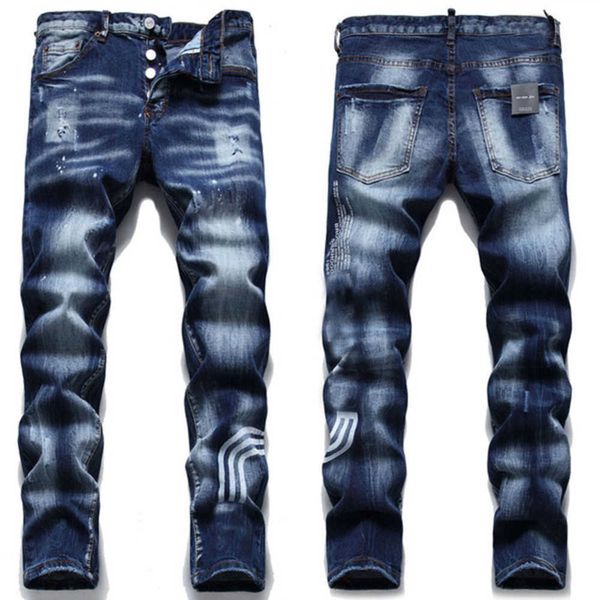 men's jeans men slim fit ripped badge hole destroyed skinny straight leg washed frayed motocycle denim pants hip hop stretch biker dist, Blue
men's jeans men slim fit ripped badge hole destroyed skinny straight leg washed frayed motocycle denim pants hip hop stretch biker dist, Blue