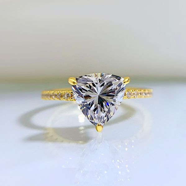 14k gold trianglediamond ring 100% real 925 sterling silver party wedding band rings for women bridal engagement promise jewelry, Slivery;golden
14k gold trianglediamond ring 100% real 925 sterling silver party wedding band rings for women bridal engagement promise jewelry, Slivery;golden