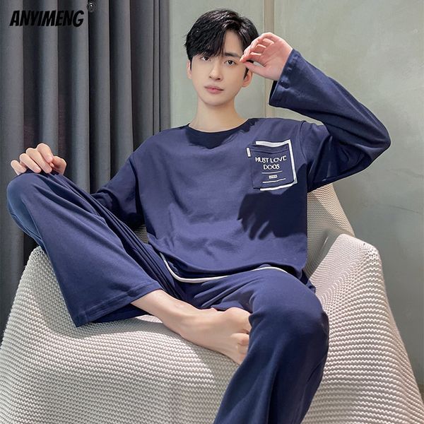 men's sleepwear autumn winter cotton mens loungewear l4xl big size boys elegant man simple design printing pullover long pajamas set 23, Black;brown
men's sleepwear autumn winter cotton mens loungewear l4xl big size boys elegant man simple design printing pullover long pajamas set 23, Black;brown