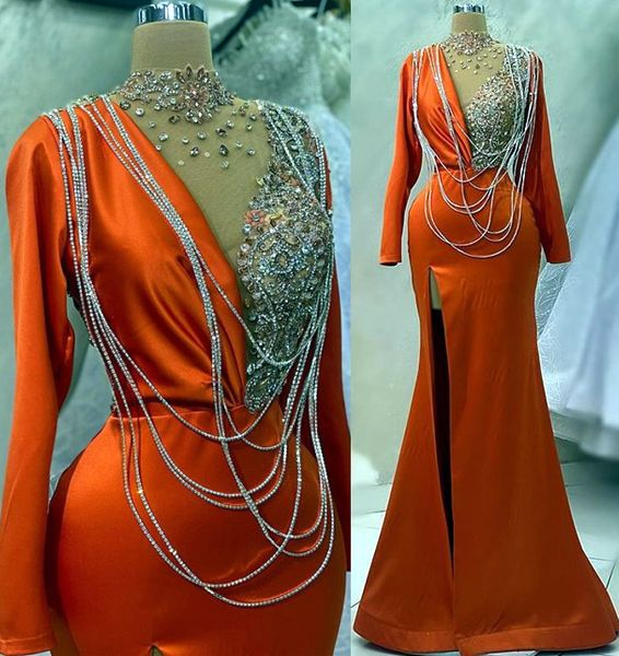2023 april aso ebi orange mermaid prom dress beaded crystals evening formal party second reception birthday engagement gowns dresses robe de, Black
2023 april aso ebi orange mermaid prom dress beaded crystals evening formal party second reception birthday engagement gowns dresses robe de, Black