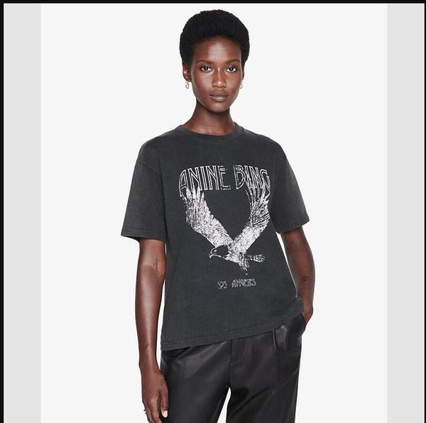 2023 new anine bing cotton round neck tee shirt letter drawing printed black short sleeve beauty women designer t-shirt tees clothing, White
2023 new anine bing cotton round neck tee shirt letter drawing printed black short sleeve beauty women designer t-shirt tees clothing, White