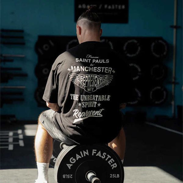 men's t-shirts represent designer fashion wing badge short sleeve american high street fashion brand loose couple round neck t-shirt su, White;black
men's t-shirts represent designer fashion wing badge short sleeve american high street fashion brand loose couple round neck t-shirt su, White;black