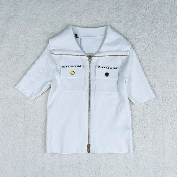 403 xl 2023 milan runway women's sweaters spring summer brand same style sweater short sleeve lapel neck white black cardigan quality w
403 xl 2023 milan runway women's sweaters spring summer brand same style sweater short sleeve lapel neck white black cardigan quality w