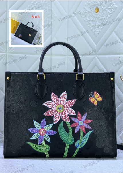 women on the go x yayoi kusama mm handbag flower butterfly pattern monograms embossed luxurys shoulder bag tote handle long strap m46416
women on the go x yayoi kusama mm handbag flower butterfly pattern monograms embossed luxurys shoulder bag tote handle long strap m46416