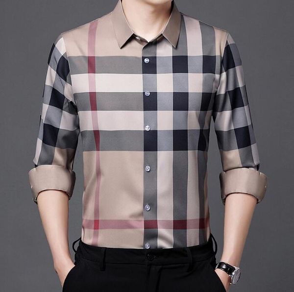 dfxm1006 men's dress shirts long sleeve man designer shirt luxury plaid dress shirt, White;black
dfxm1006 men's dress shirts long sleeve man designer shirt luxury plaid dress shirt, White;black