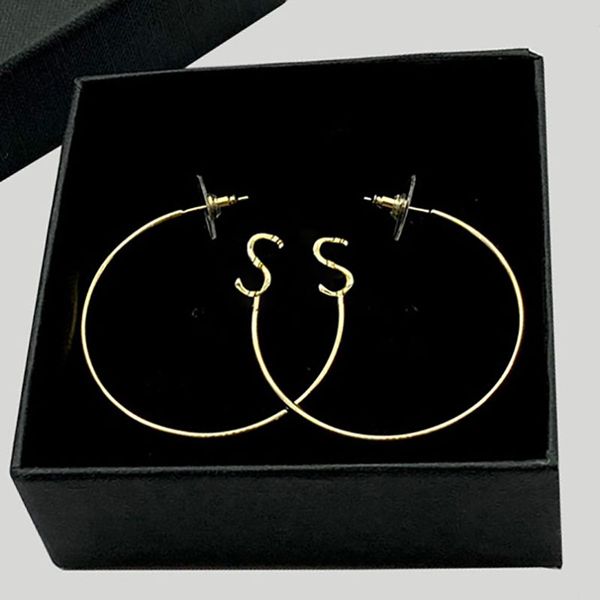 simple hoop earrings womens letter stud earrings fashion brand trendy large ear studs women sliver huggie earrings, Golden;silver
simple hoop earrings womens letter stud earrings fashion brand trendy large ear studs women sliver huggie earrings, Golden;silver