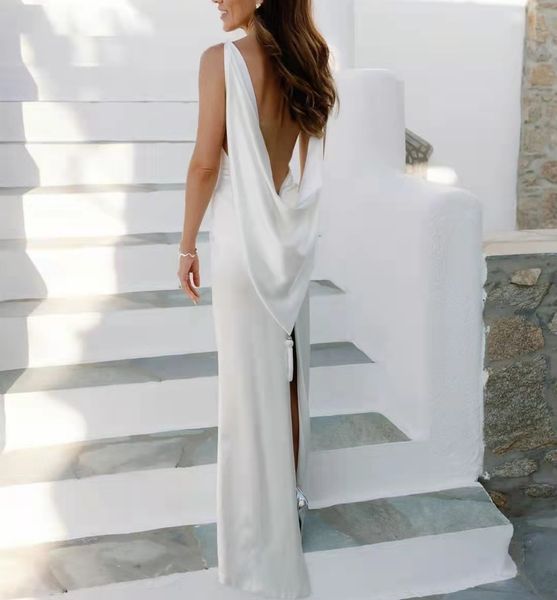 simple mermaid wedding dress 2023 square neck straps backless silk satin party bridal gowns bride dress vestido de noiva new beach, White
simple mermaid wedding dress 2023 square neck straps backless silk satin party bridal gowns bride dress vestido de noiva new beach, White