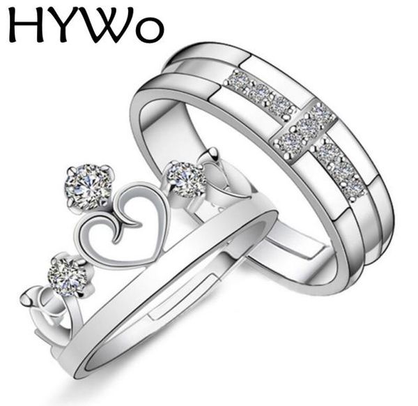 hywo brands 1 pair silver plated prince princess crown cz crystal promise ring set pair for lovers couple rings for women men4439403
hywo brands 1 pair silver plated prince princess crown cz crystal promise ring set pair for lovers couple rings for women men4439403