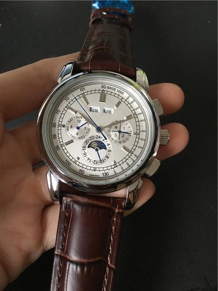 sale watch male watch automatic movement stainless steel wristwatch leathe strap, Slivery;brown
sale watch male watch automatic movement stainless steel wristwatch leathe strap, Slivery;brown